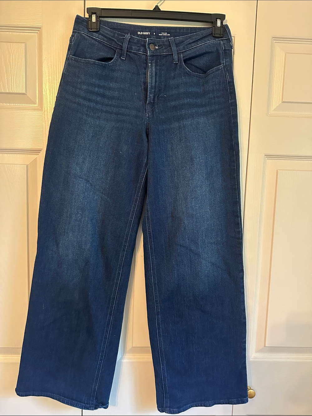 Old Navy Wide Leg Jeans - Dark Indigo Blue
